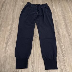 Swet Tailor Mens Jogger Sweatpants Stretch Fleece Navy Size Large Adult
